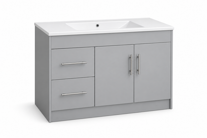 TC-2401 36" High-Gloss Vanity - Grey - Angled Hero
