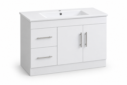 TC-2401 36" High-Gloss Vanity - White - Angled Hero
