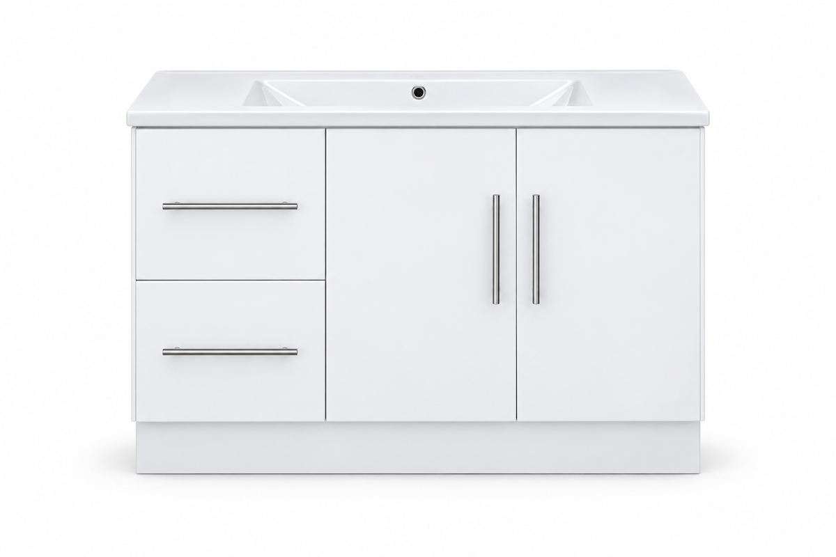 TC-2401 36" High-Gloss Vanity - White - Front